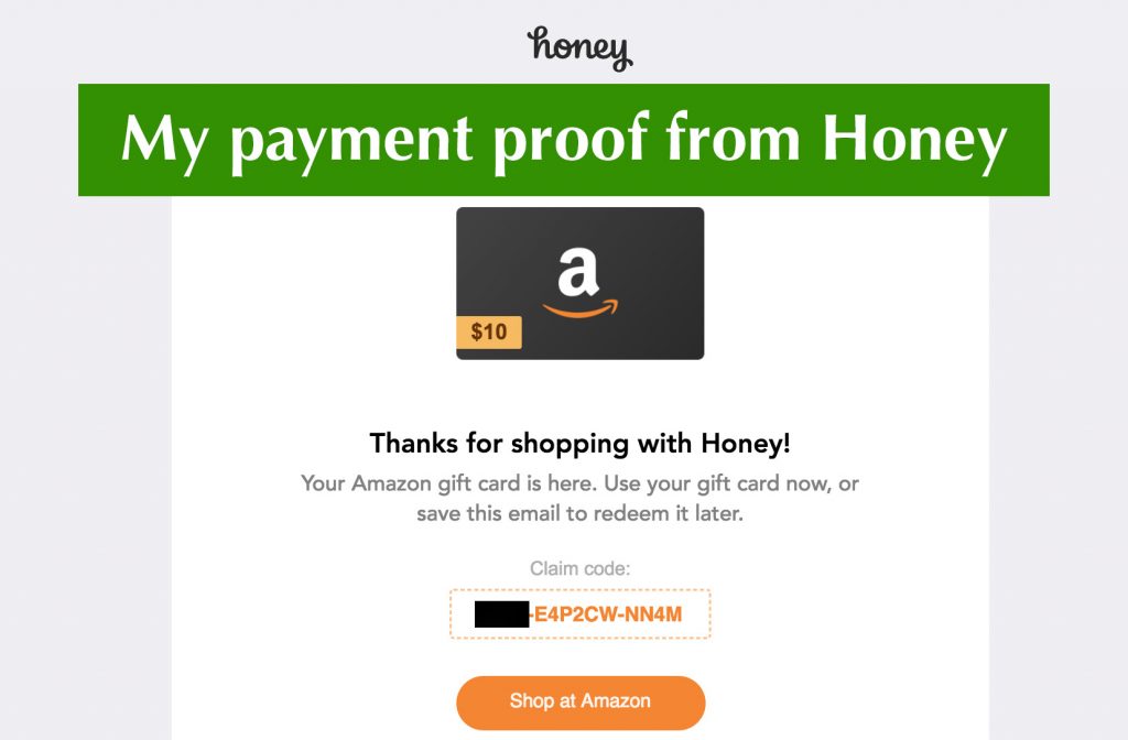 join honey Amazon giftcard