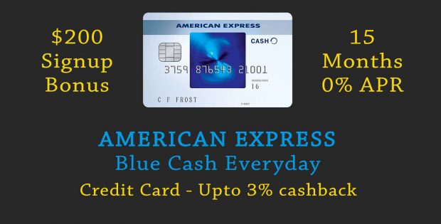 American Express Blue Cash Everyday referral - get $200 signup bonus